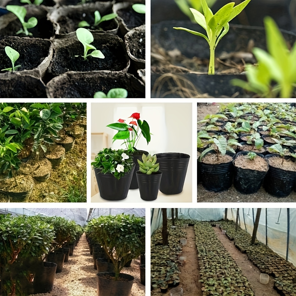 100 pack nursery pots nursery pot plants plastic plant pots - Temu
