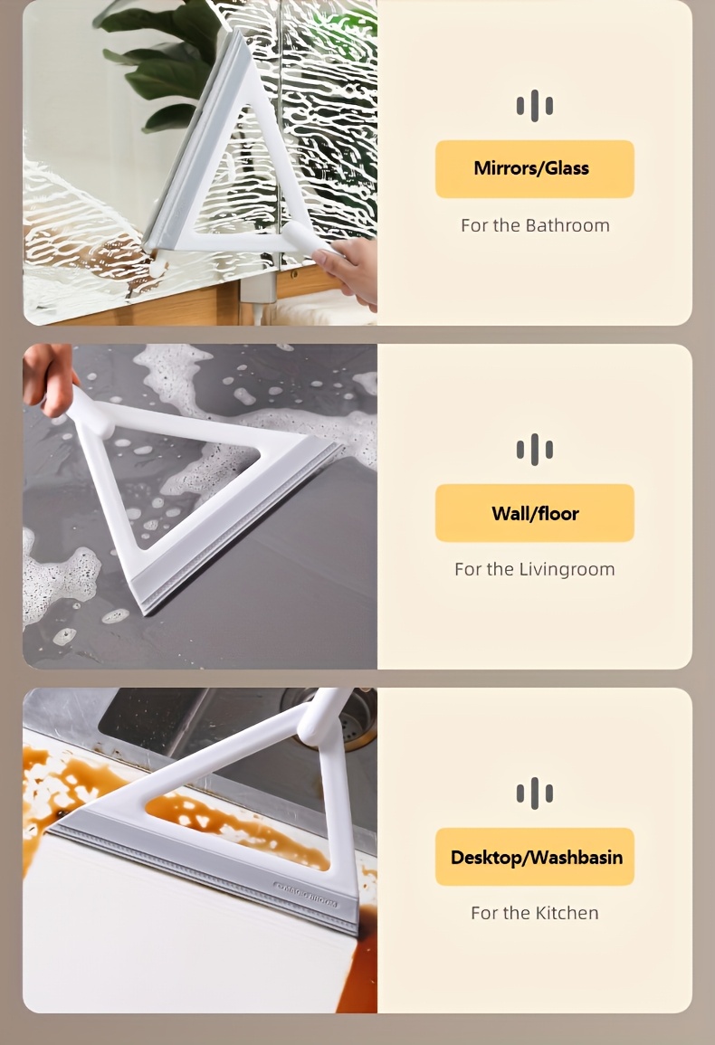 multi purpose magic broom with scraper ideal for floors glass tiles   kitchen bathroom living room cleaning   pc material broom and dustpan set details 6