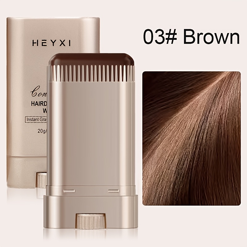 Grey Hair Coverage Hair Stick, Non-fading, Single Use, Plant-based Color Refill