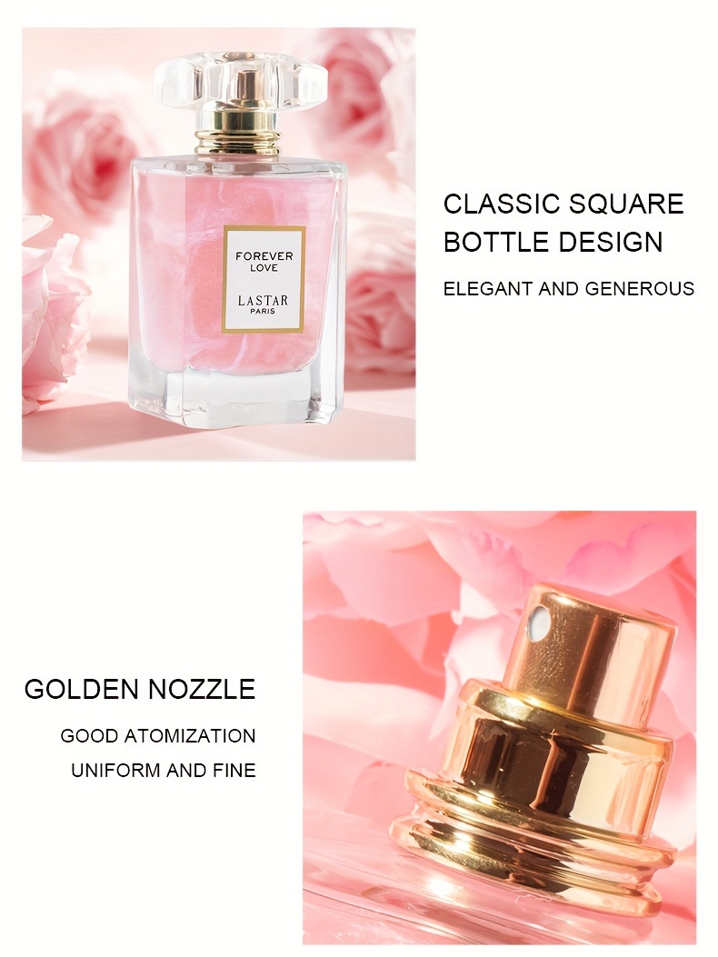 Forever Love Lastar Paris Women's Perfume, 55ml - Elegant Floral Fragrance Spray with Rose, Jasmine, Vanilla, Patchouli - Long-Lasting Scent for Charm & Attraction, Perfect for Holiday Parties