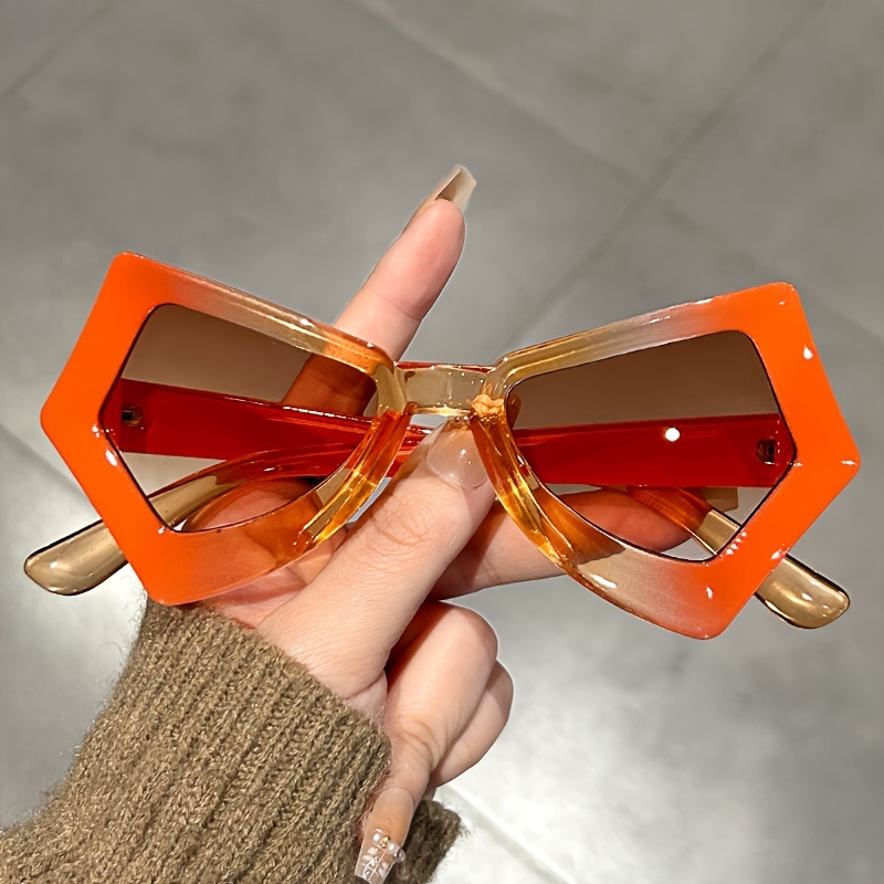 y2k cat eye futuristic fashion glasses protection - Temu