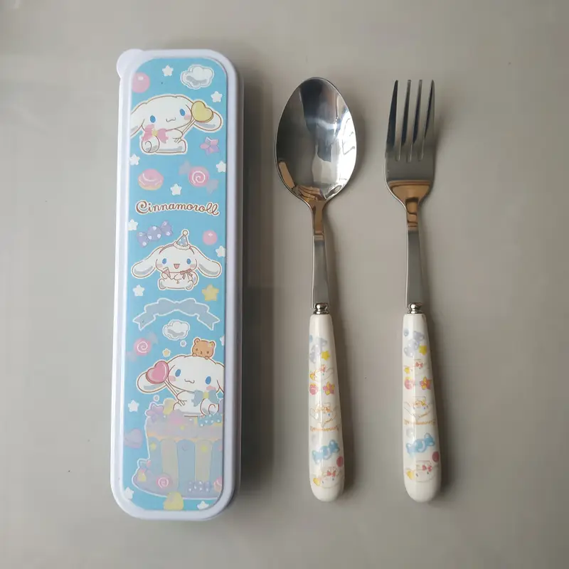 2pcs stainless steel tableware set portable travel spoon fork ideal for picnics daily use featuring for for for for designs christmas everyday dining everyday tableware tableware durable tableware Product details 3
