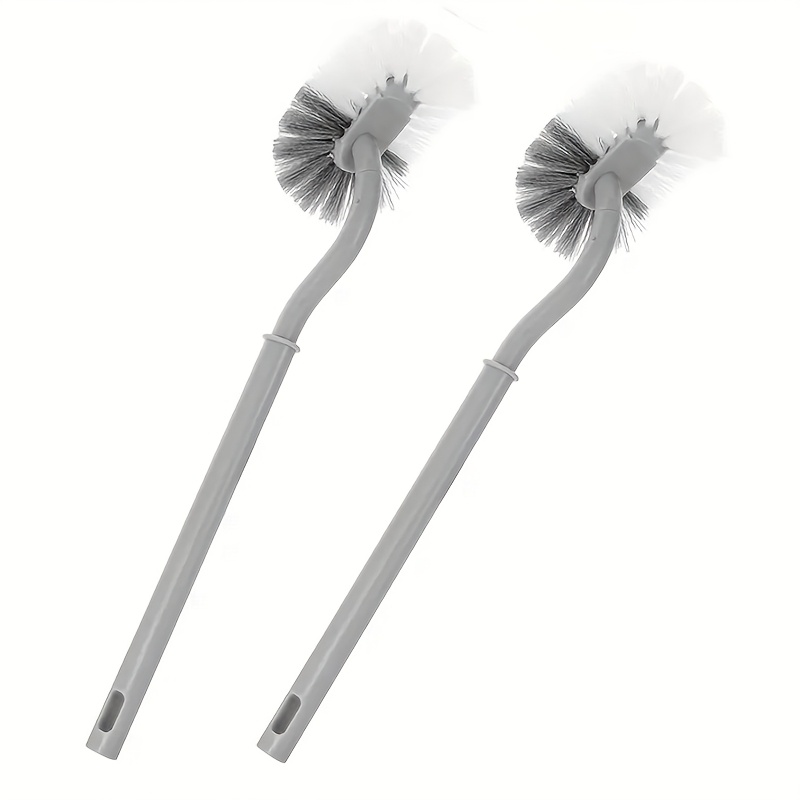 TEMU 2pcs Flexible Toilet Brush - No Dead Corner, Reusable, For Cleaning