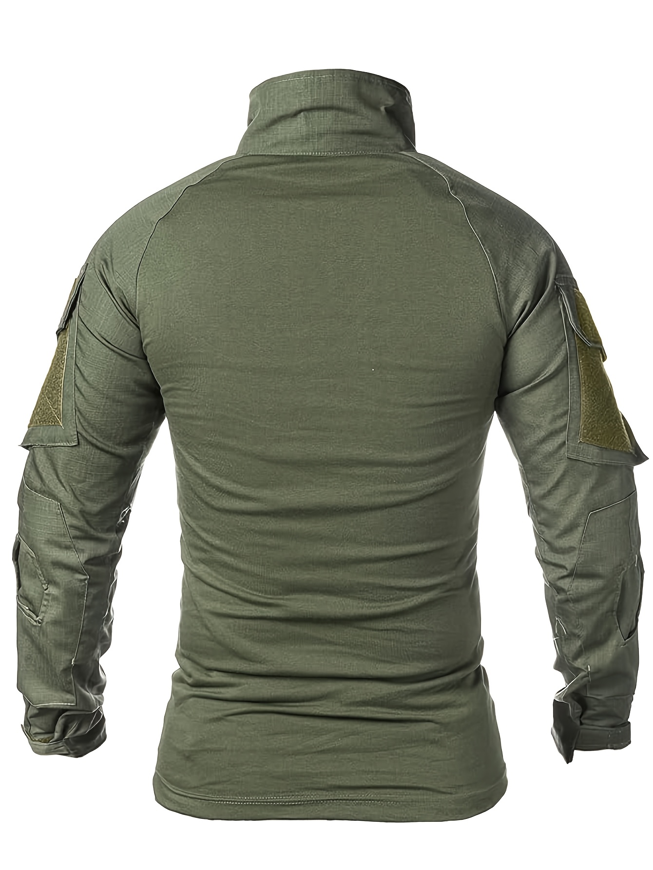 camisa táctica militar verde hombre cremallera Temu Spain