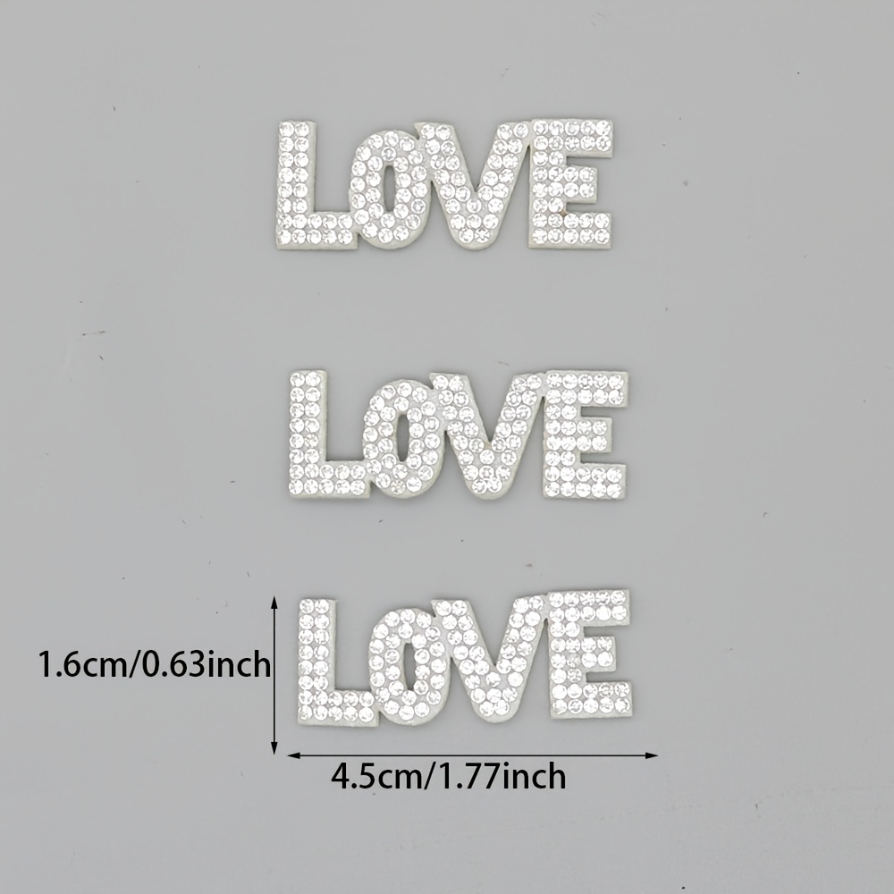 20pcs Alphabet Rhinestone Patches, DIY Craft Accessories