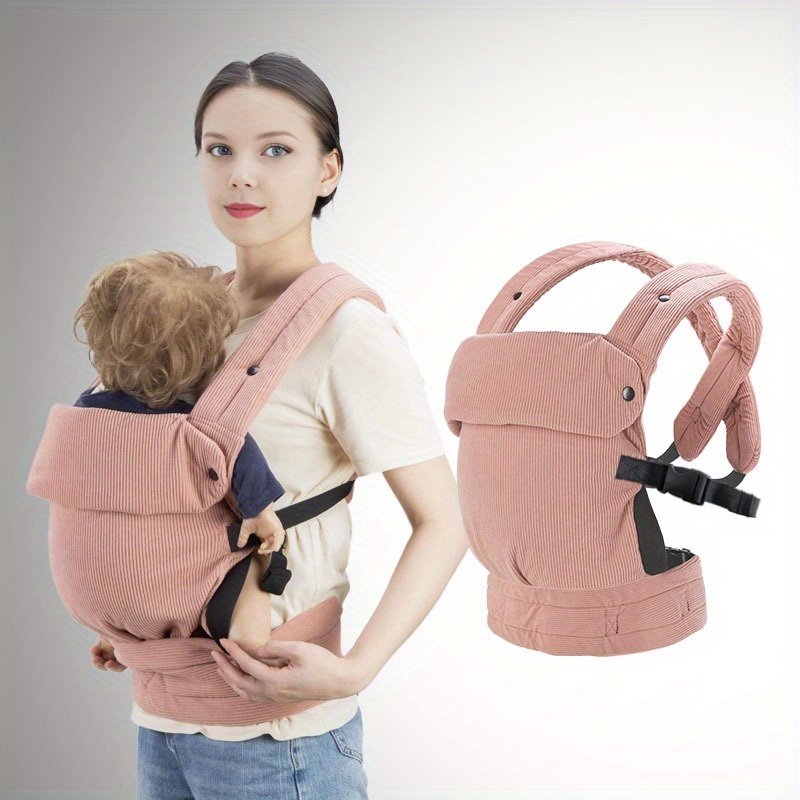 1pc 4-in-1 Infant & Toddler Carrier Backpack Strap - Adjustable Safety Buckles, Anti-Slip X-Strap, Lightweight Breathable Baby Backpack Harness - Compatible with front/Back Carry, C-Section Delivery - Perfect New Parent Gift (Travel, Everyday Use) - Durable Polyester Fabric