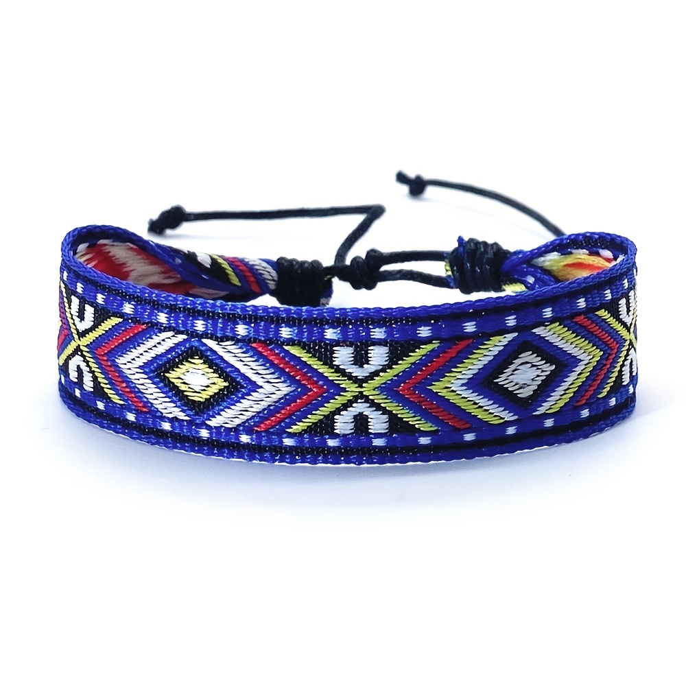 Adjustable Geometric Print Bohemian Men's Bracelet