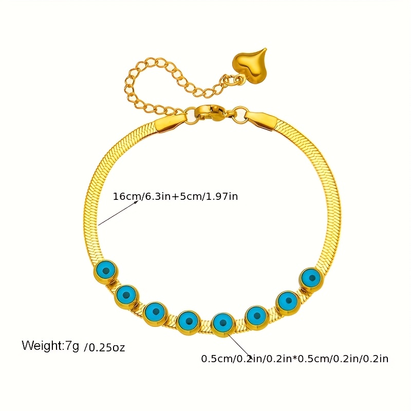 Women's Retro Bohemian Golden Tone Bracelet with Beads