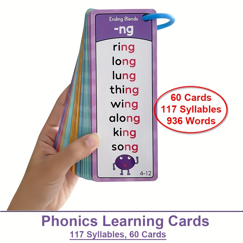 117 families words phonics word   cards english educational teacher teaching aids kids learn to read kindergarten 1st grade   short long       early learning toys