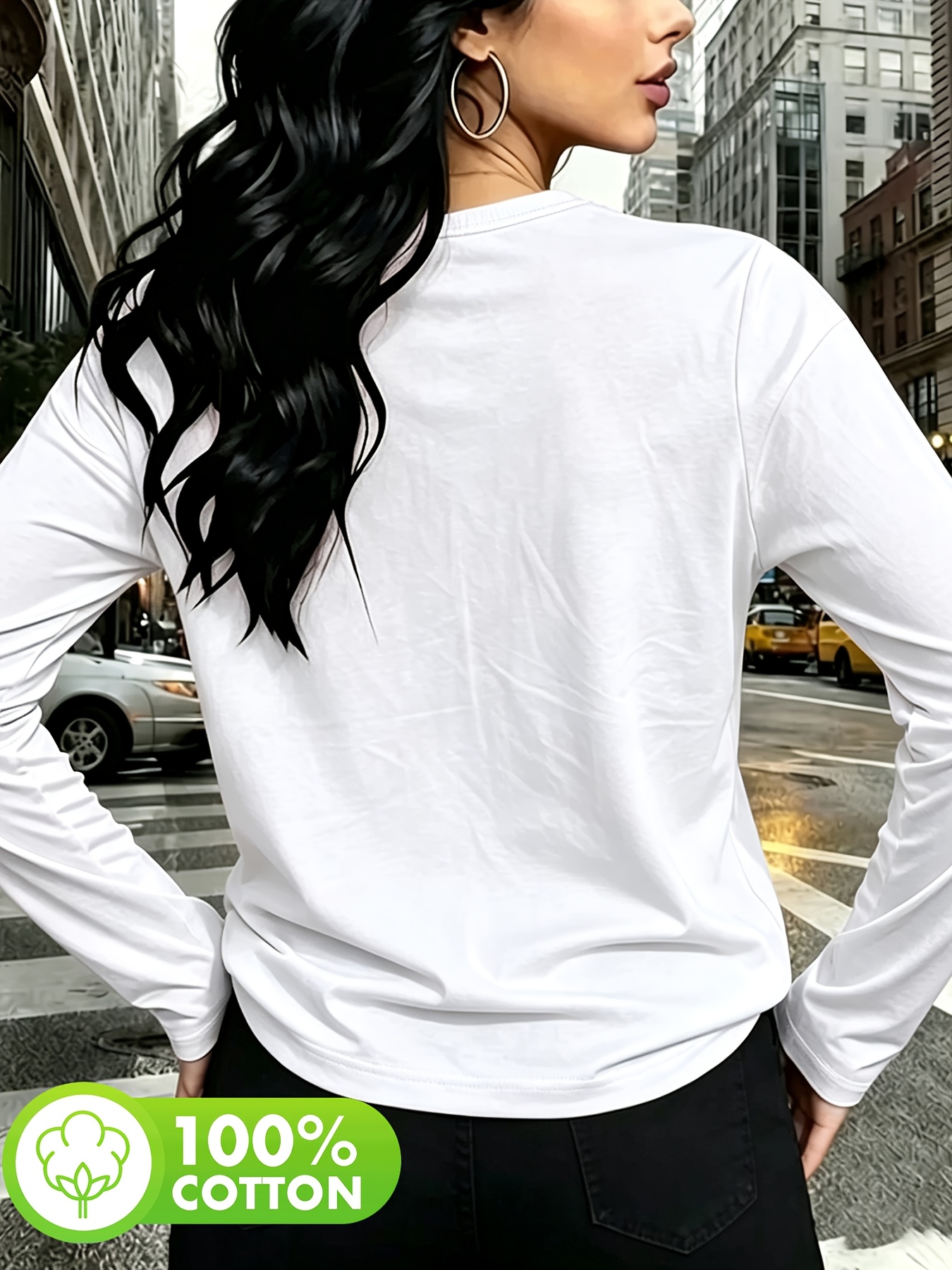  stronger than a storm colorful letter print long sleeve base layer casual and versatile  