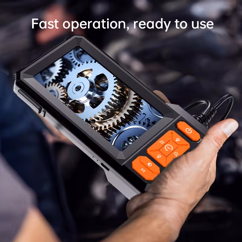 industrial endoscope with light borescope inspection camera 8mm camera sewer camera with 4 screen drain camera automotive plumbing sewer wall camera home decoration tools endoscope for phone plumbing inspection Product details 3