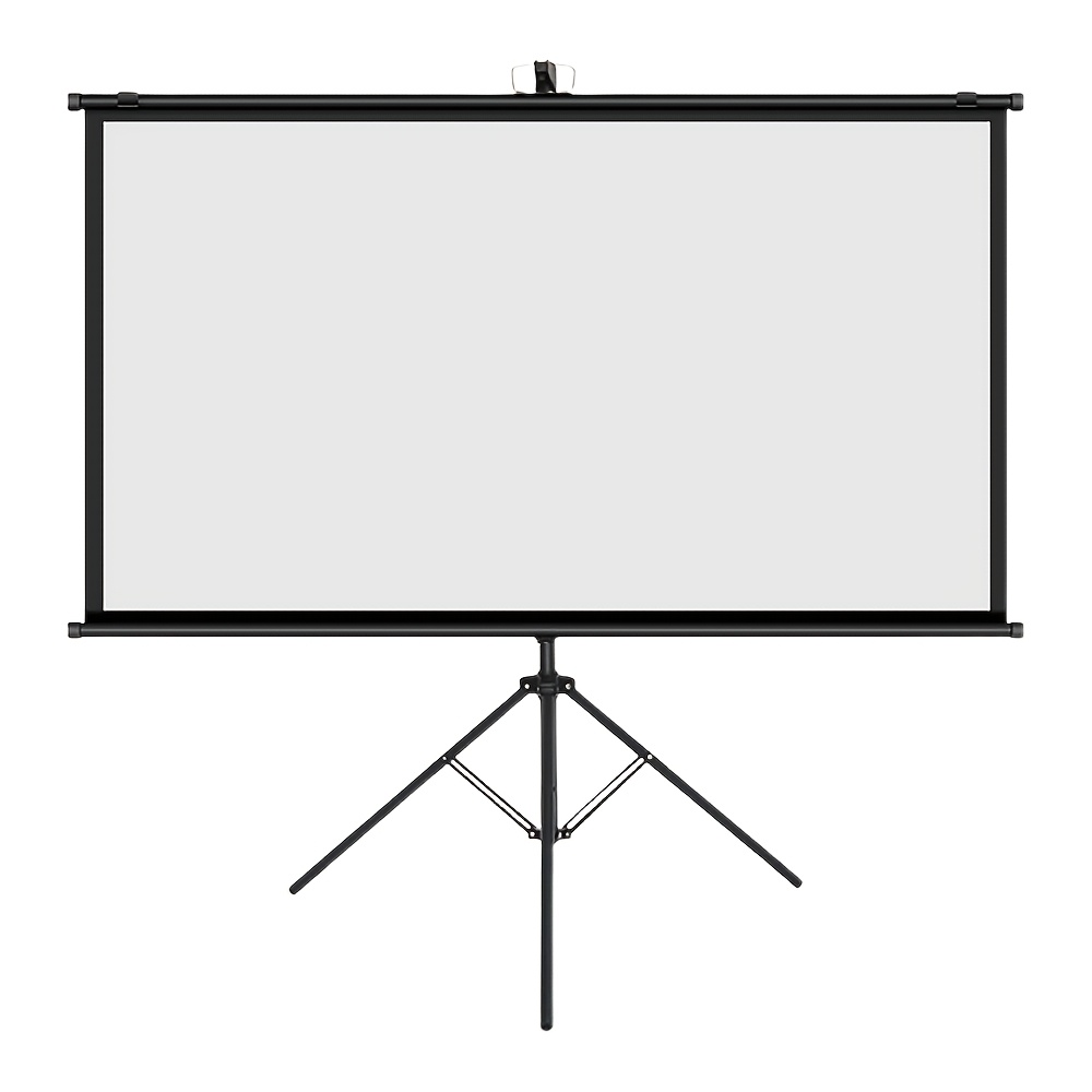 84 Inch Portable Outdoor Movie Screen With Tripod Stand - Projector Screen Suitable For Theater, , Classrooms, Presentations, Compatible For Projectors, Fabric, 16:9 Ratio