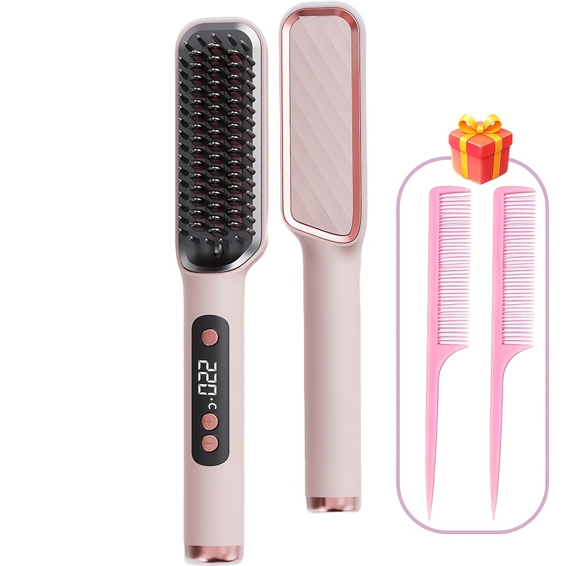 Image of Hair Straightener, Quick, Smooth, Hairstyles, Adjustable Temperature, Perfect For Women And Girls To Enjoy Salon-quality Styling At Home, Great For Holiday/birthday Gift
