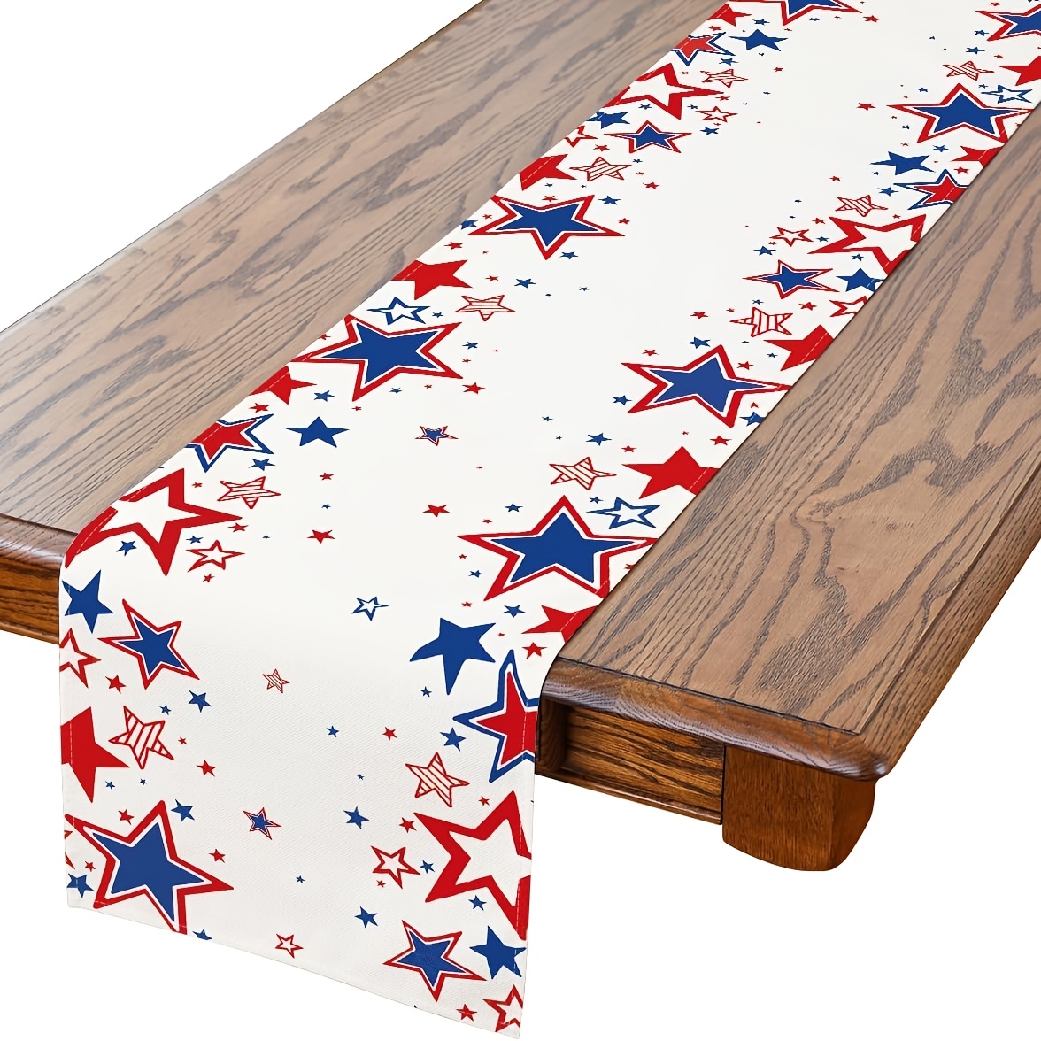 

Vintage Linen 4th Of Table Runner - Patriotic For , - Indoor/outdoor Party Decor, In Sizes 13x48, 13x72, 13x108 Inches, Table Decorations, Home