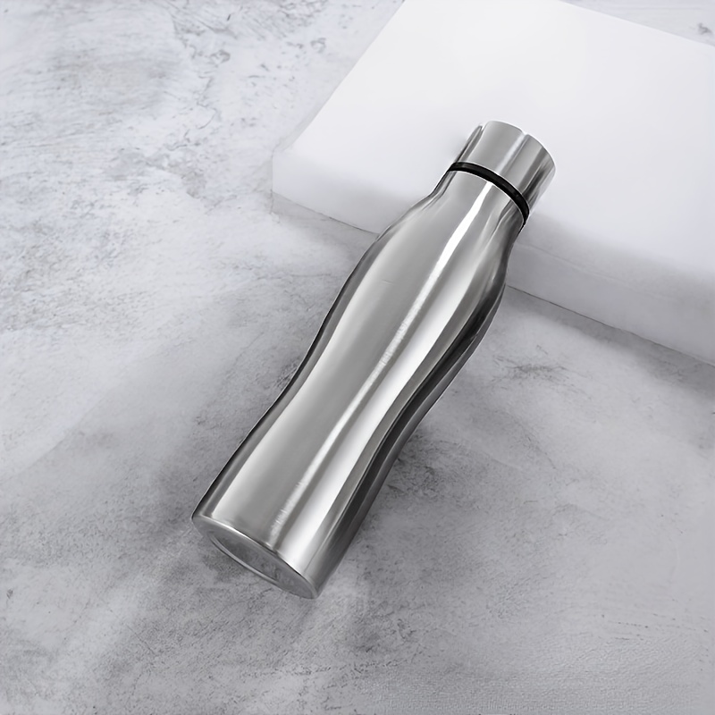 TEMU 1pc 750ml 25.36/1000ml 33.81oz Large Capacity Outdoor Sports Water Bottle With , Portable Stainless Steel Water Cup