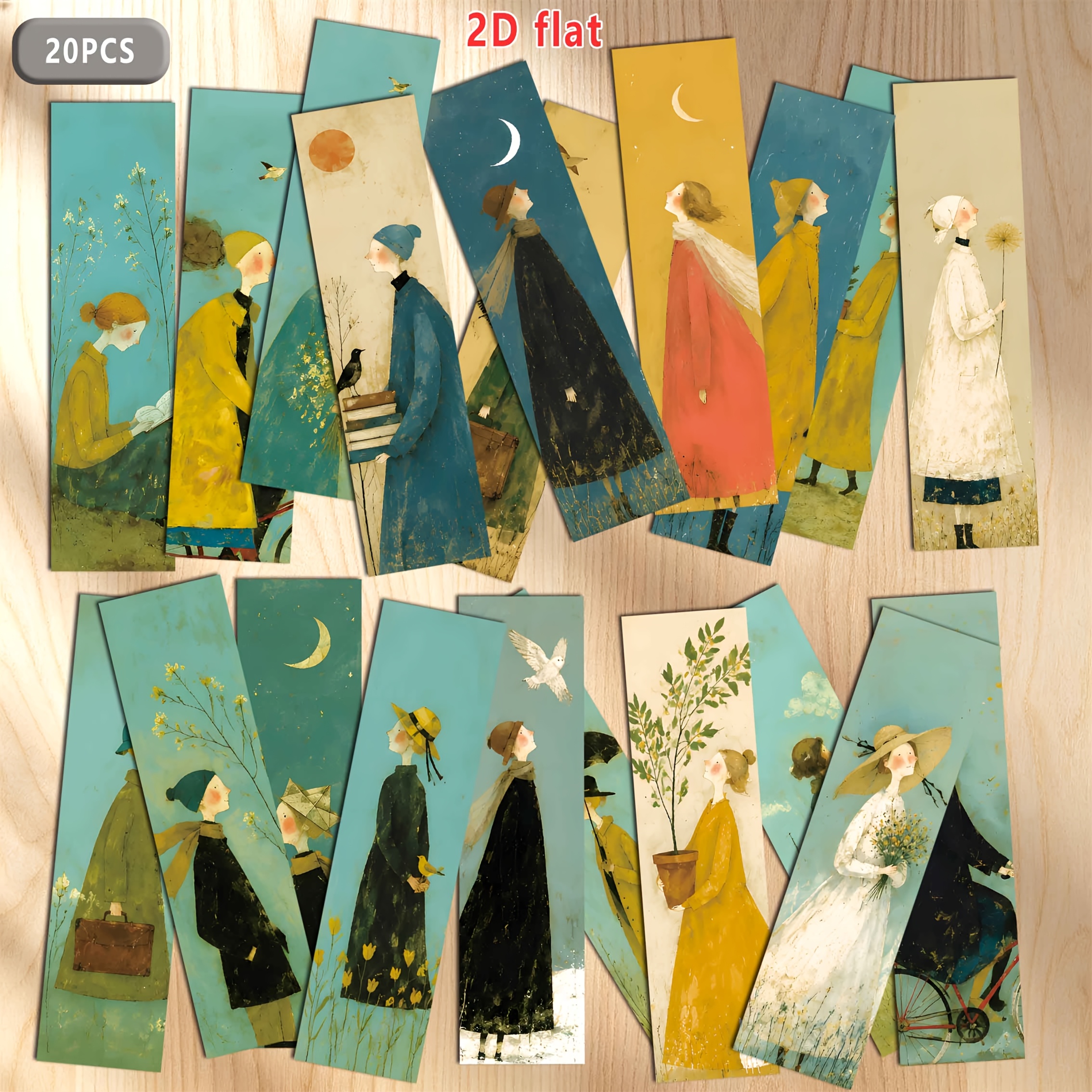 TEMU 20pcs Bookmarks Suitable For Books, Journals, Tablets - Vintage Bookmark Gifts With Elegant Page Markers For Book Lovers, Teachers, Students,