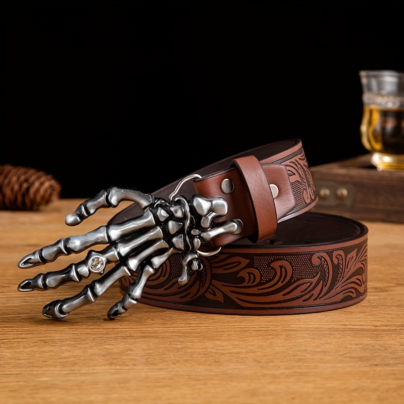 Retro Men's Gothic Ghost Claw Belt