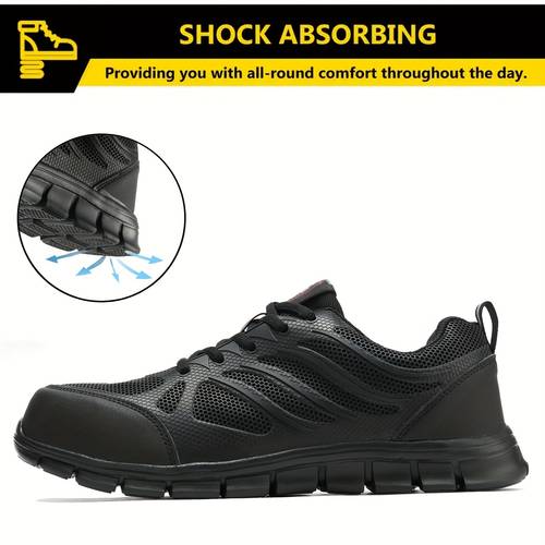 safety shoes womens work shoes light steel head sports anti smash breathable anti puncture protective shoes steel head sports shoes
