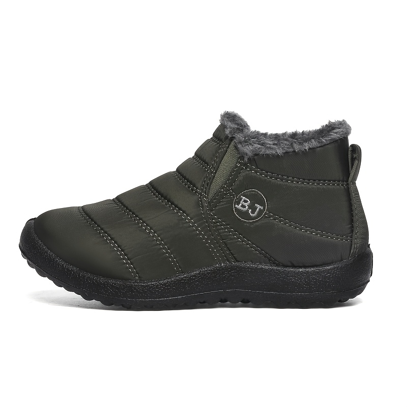 Men's Plush Lined Winter Boots, Cozy Daily Walking Shoes