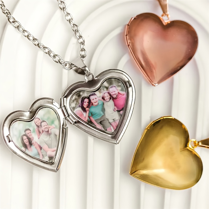 Customized Women's Box Necklace with Engraved Heart Pendant