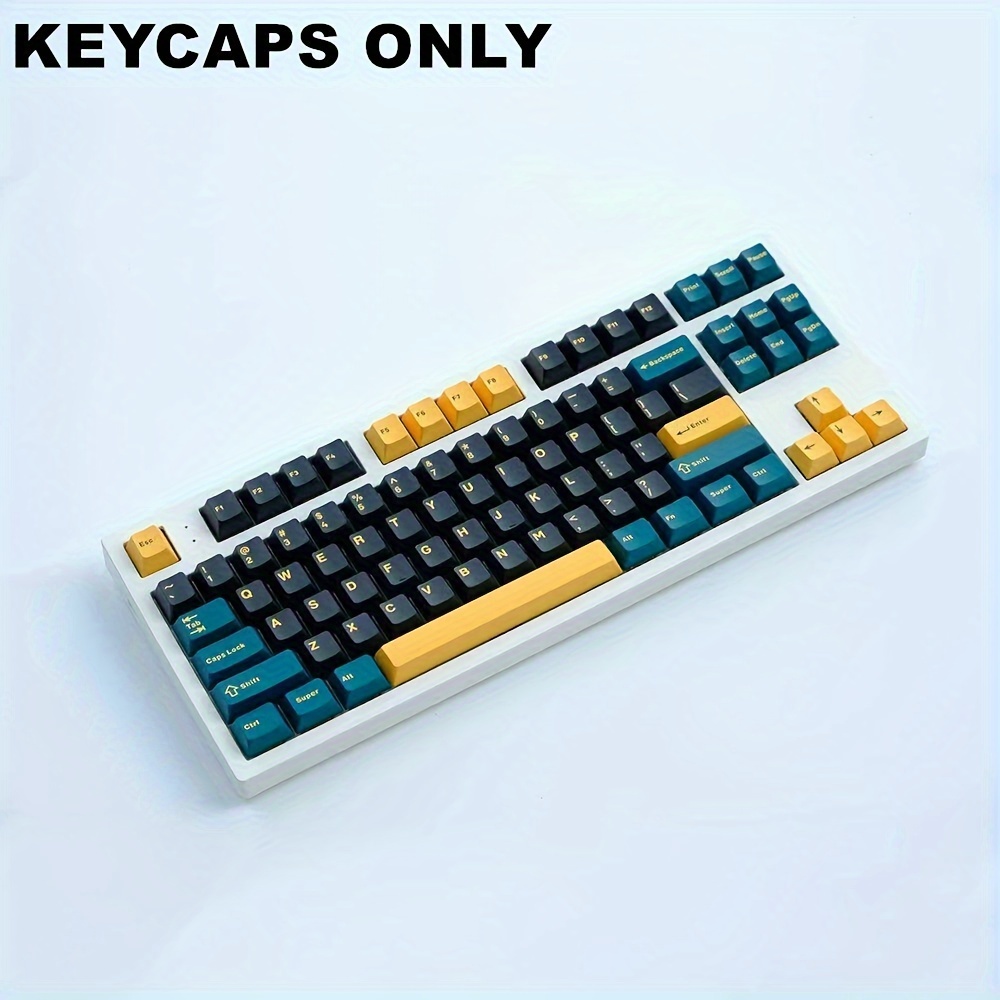 149 Keys Black Pbt Keycaps Csa Profile Heights Double - Temu