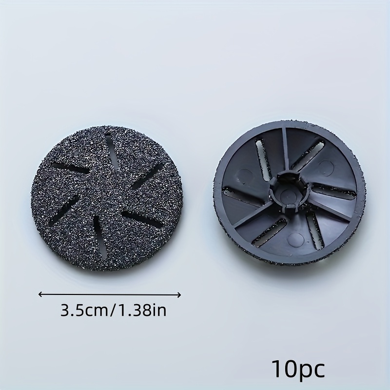 Image of 10 Round Plastic Exfoliating Tools For Foot Care, Replaceable Hypoallergenic Foot Scrub Head, Gentle And Exfoliation