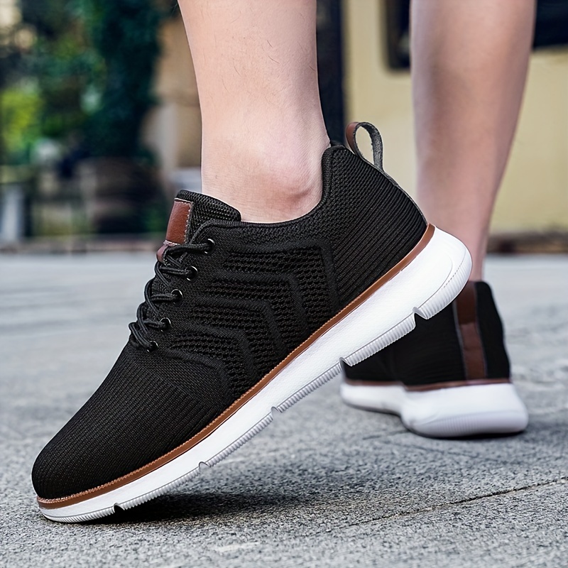 1pair CHTAPPILIAR Men's Breathable Mesh Casual Sneakers, Solid Color Low Top Lace-Up Shoes with EVA Sole and Fabric Insole for Daily Wear - Spring/Summer Collection