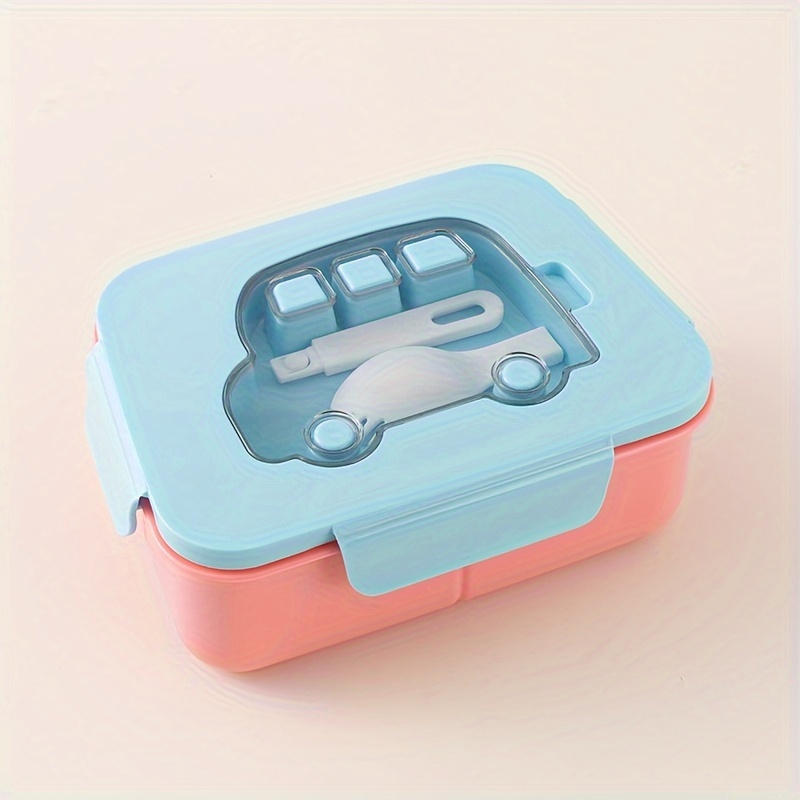 Multi Functional, Lightweight, Portable Plastic Lunch Box, Student Sealed, Leak Proof, Sturdy Material, Lunch Box For Kitchen, Dining Room, Food Storage Container, Microwave Heating Back To School
