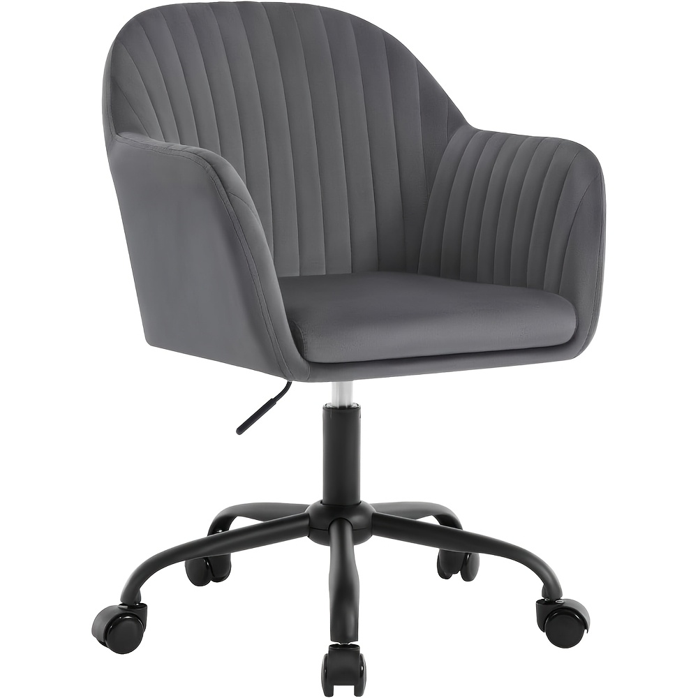 Image of Home Office Chair With Armrests, Swivel Desk Chair, Suitable For Home Offices, Bedrooms And Offices