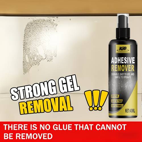 remover spray suitable for glass automotive paint floors and walls with a sponge style applicator gentle formula suitable for quickly removing stickers tape and residues safe for use on hands