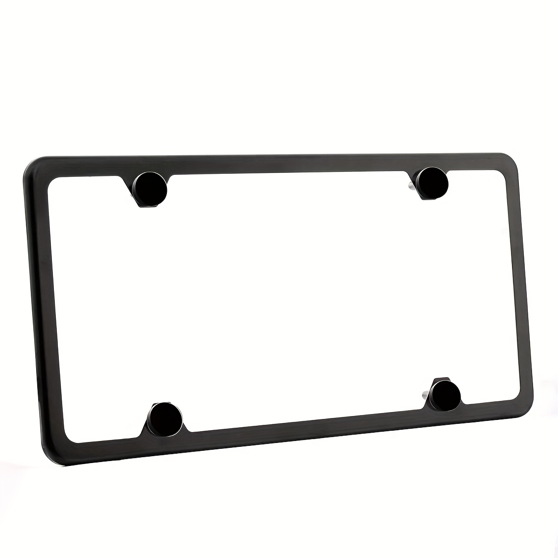 2Pcs For Honda Black American Flag Patriotic Front Rear Car License Plate Frame