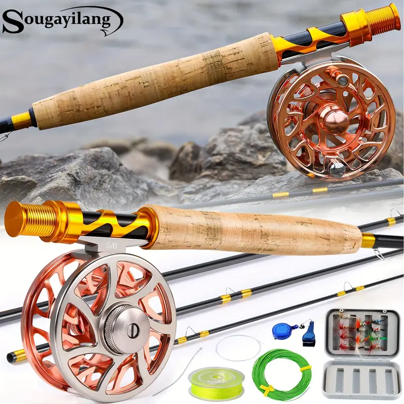 fly rod set 4 section fly fishing rod size 5 6 - Temu South Africa fly rod set 4 section fly fishing rod size 5 6 - Temu South Africa