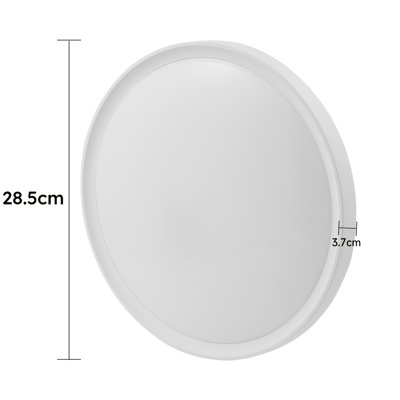 18w Led Ceiling Lights, 28.5cm 2800lm Daylight White Round Ceiling Lights White, Ceiling Light For Living Room, Bedroom, Office