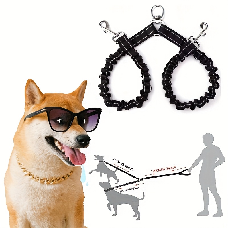 3-fach Hundeleine Anti-Verhedderung - Reflektierend Für Mehrere Hunde