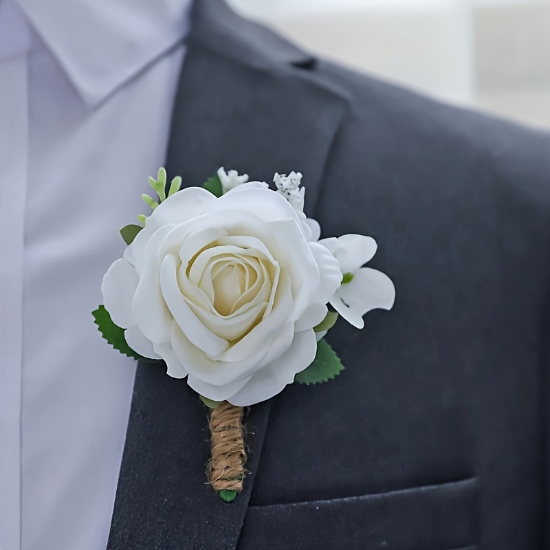 TEMU 1pc/6pcs Cinta de Princesa de con Espuma 'S Breath Estilo Bosque Aesthetic Corsage Adecuado para Novios Damas de Honor Novias y Damas de Honor