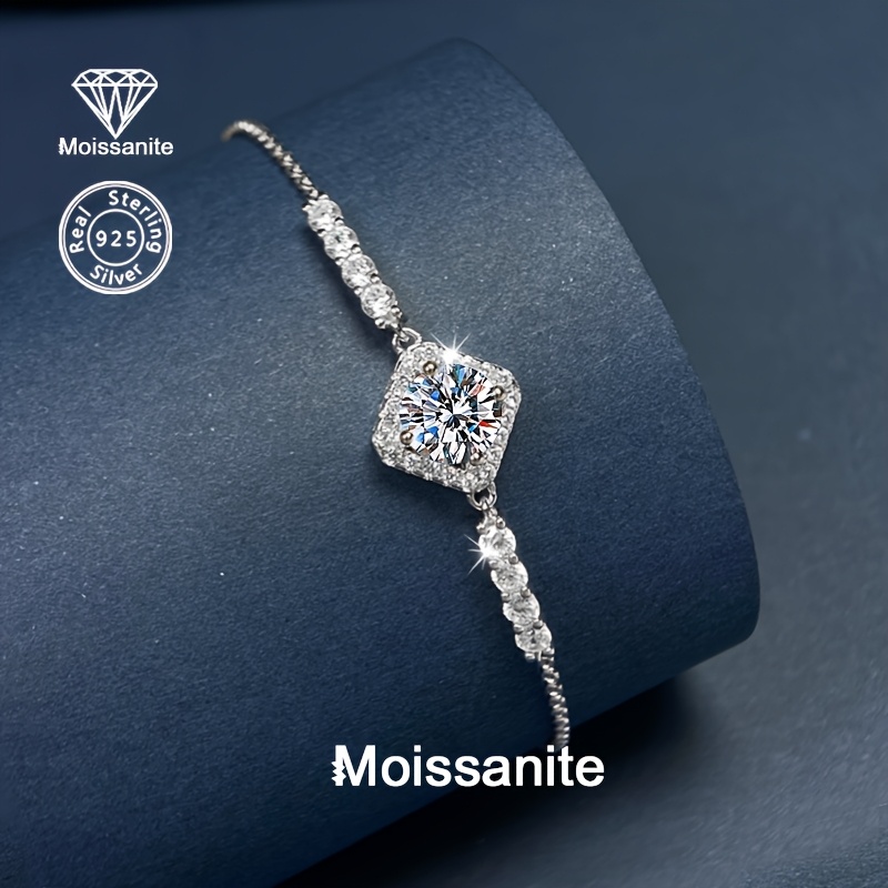 Women's 925 Silver Moissanite Versatile Bracelet