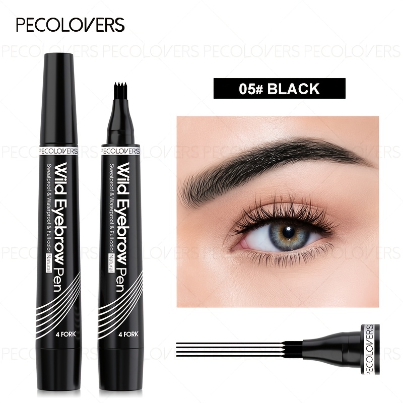 1pc Waterproof Eyebrow Pencil Pen Tint Natural Long Lasting Eyeliner Eyebrow Gray Eye Brown Makeup