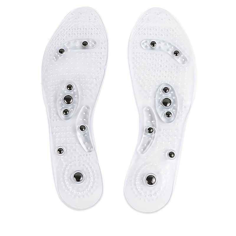 Image of 1 Pair Of Magnetic Massage Insoles For , , Sweat Absorption, Lightweight Foot Protection And Sports Insoles