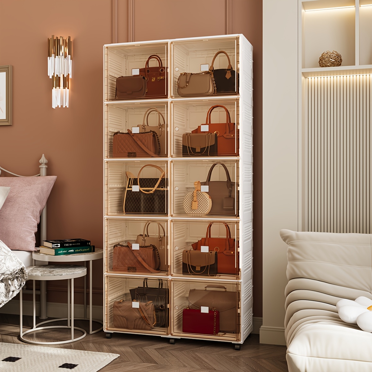 bag cabinet sold on Temu United States