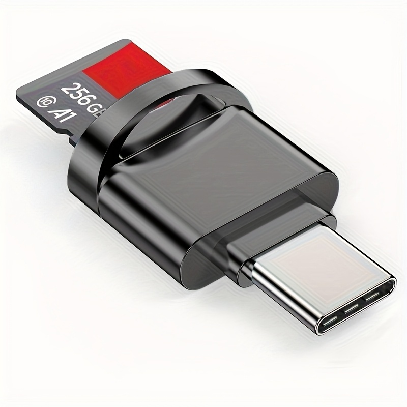 Večnamenski bralnik TF & SD - USB-C & USB adapter - - Združljiv z prenosniki, MacBook, Galaxy, serija 15 Pro Max