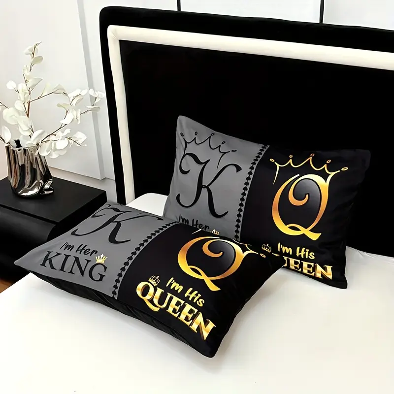 3pcs super soft breathable black grey color blocking letter bed sheet 1pc bed sheet 2pcs pillowcase no filling deep pocket in 15 inch mattress protector bedroom high definition printing suitable for room decor Product details 9
