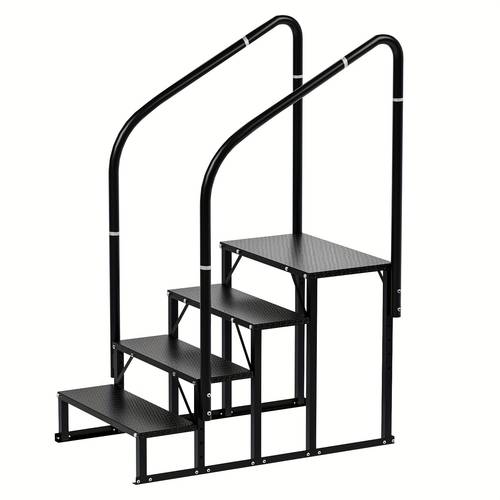 rv steps 2 6steps rv stairs with handrail hot tub steps mobile home stairs non slip steps outdoor stairs for rv trailer steps outdoor spa