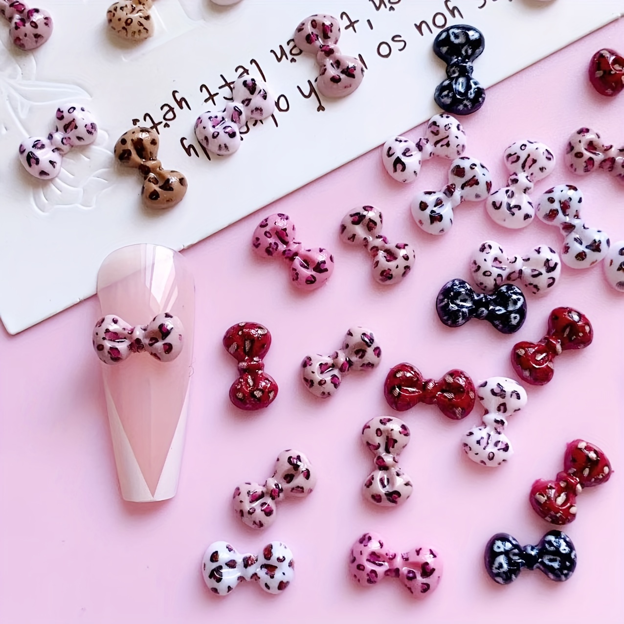 

30pcs Bow Set - 3d Art Decorations For Diy , Assorted
