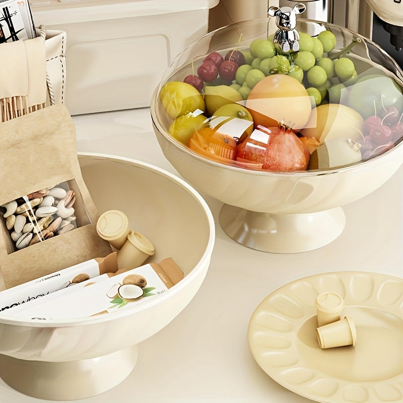 1pc storage tray. with a lid. High aesthetic decoration. Plastic material. You can drain the water. storage box. The box. Housewear & Furnishings. ornament. Small item storage, Shelf Baskets