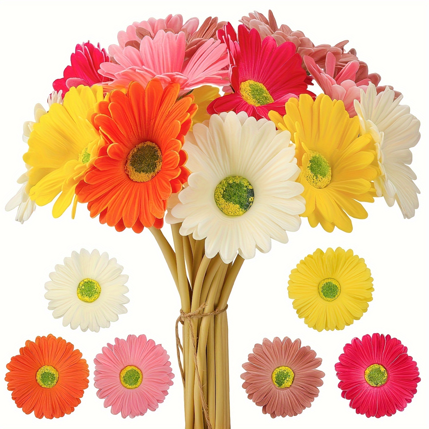 10 Ramo Margaritas Artificiales Gerbera, Flores Falsas Tacto Real, Arreglos  Florales, Centro Mesa Artificial, Boda, Compromiso, Cumpleaños,  Aniversario, Decoración Hogar, Decoración Mesa Primavera Año Nuevo, Compra  En Temu Empieza Ahorrar