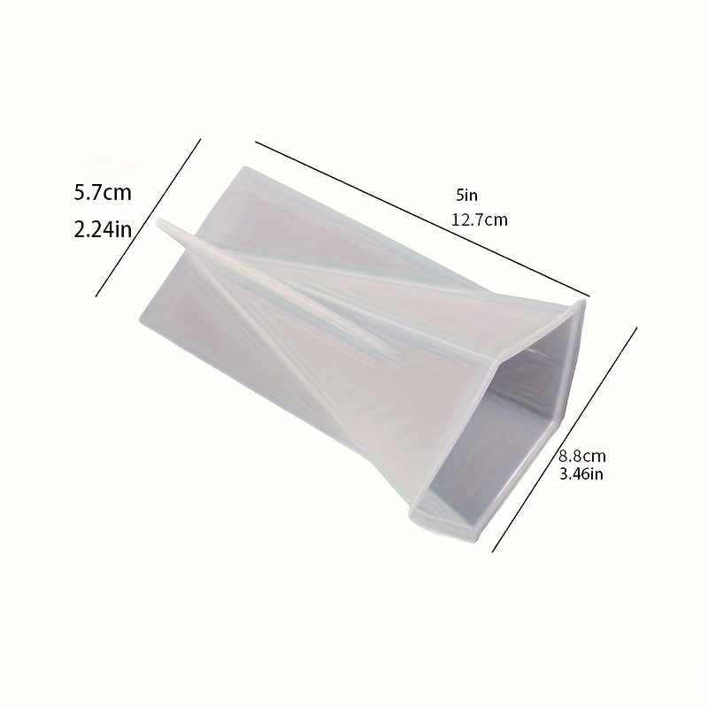 1pc Taper Candle Making Silicone Mould Candle Holder Resin Mould Square Taper Mould Epoxy Resin Ornament Silicone Mould
