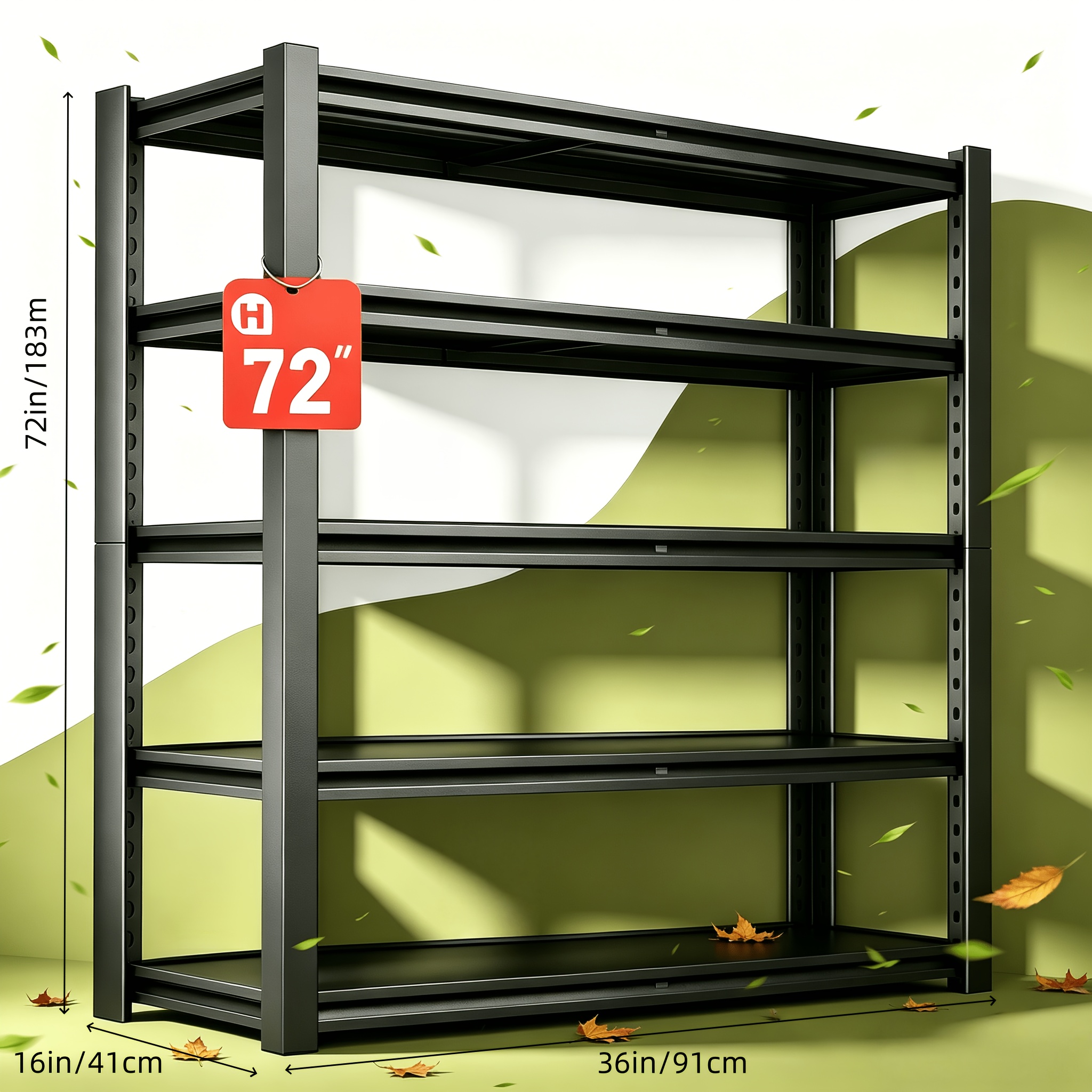 TEMU Heavy Duty For Garage Shelving Unit, Multi-tier Sturdy Tool Organizers And Storage Rack, Easy Assembly Utility Storage Shelving For Garage,