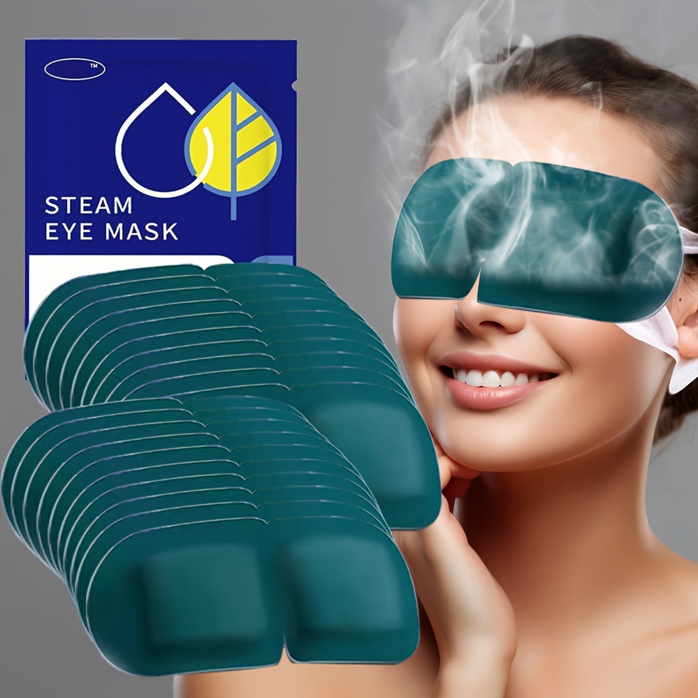 

20pcs Steam Eye Mask, Warm Moist Heating Eye Patch, Soothing For The Eyes, Convenient For Office And Travel, Light-blocking Eye Mask For Protection, Eye Spa Mask