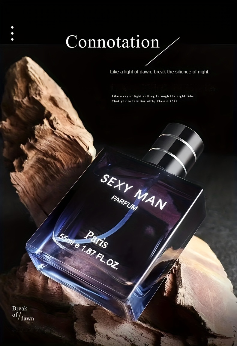 sexy man parfum for men 55ml woody oriental scent alcohol based bpa free liquid fragrance with floral notes long lasting ideal for dating   and gifts details 1