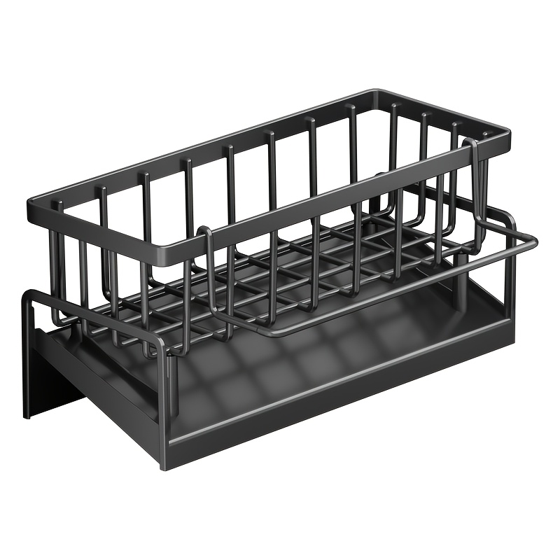 Multi-Functional Kitchen Sink Organizer with Towel Rack